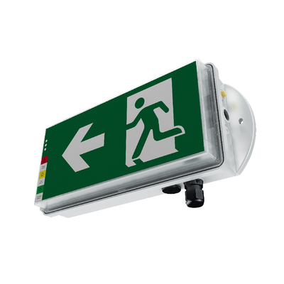 Luces de salida de emergencia comerciales recargables montadas en la pared