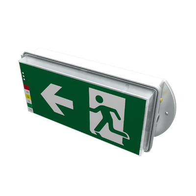 Luces de salida de emergencia comerciales recargables montadas en la pared
